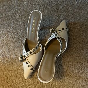 White Fox Heels